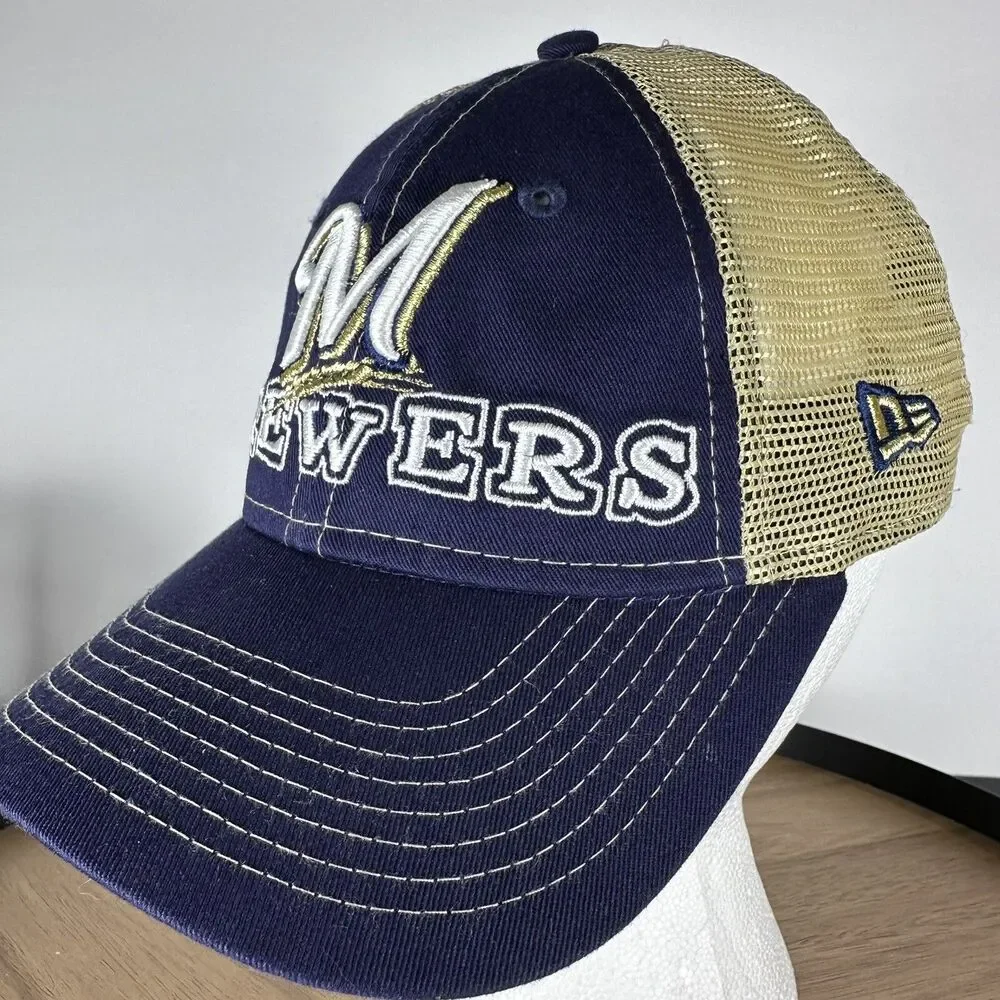 4/$20 Milwaukee Brewers Hat New Era Snapback MLB Baseball Cap Hat 9Twenty Youth